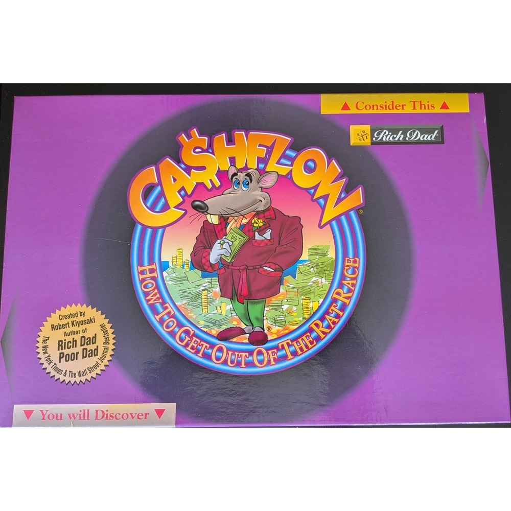 Complete Rich Dad Cashflow 101 Board Game Robert Kiyosaki New Unused